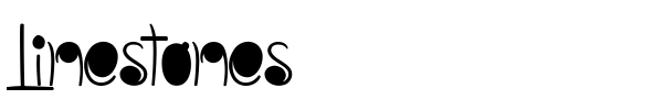 Linestones font preview